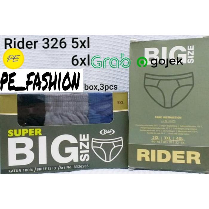 Isi 3 Pcs Celana Dalam Pria 326 2Xl-3Xl- 4Xl- 5Xl-6Xl |Cd Pria 326 Cd Bsize