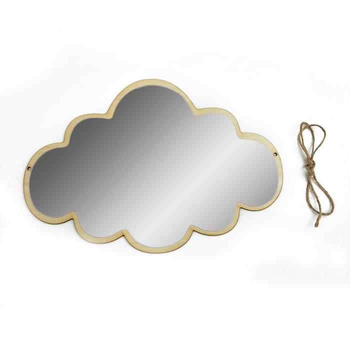 Small Self Sticker Mirror Cloud Shape Wall Sticker Mirror Dormitory