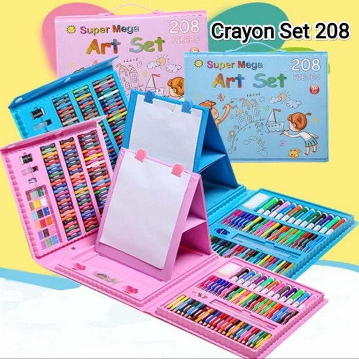 Crayon Art Set 150 Pcs/Art Set 150 Pensil Warna/Crayon Mewarnai 150 Warna