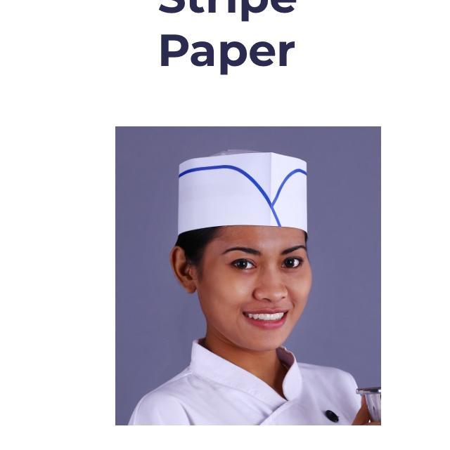 PREMIUM Topi Peci Koki Kertas Pria Wanita