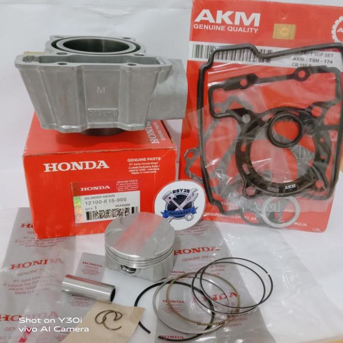 BLOK SEHER KOMPLIT+TOPSET HONDA CB150R OLD/LAMA K15