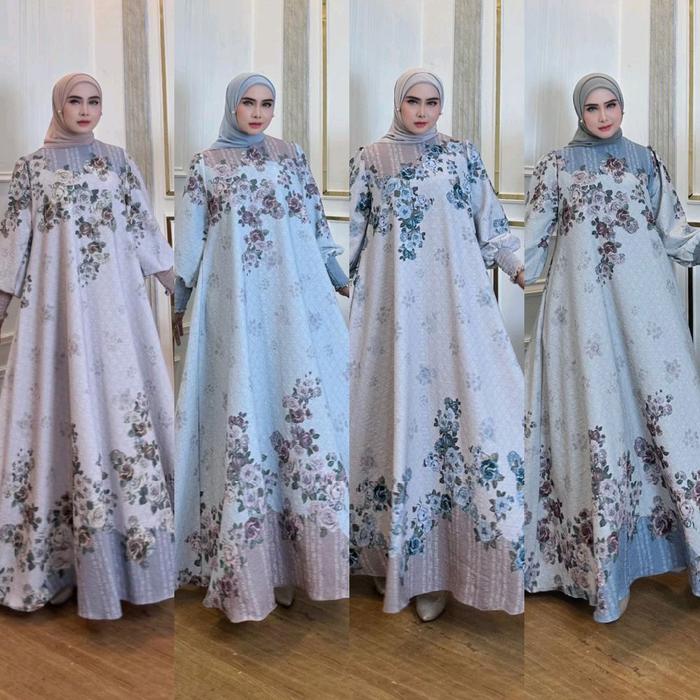 Gamis Dress Terbaru Aqila PN Dress Premium ori By Ninona