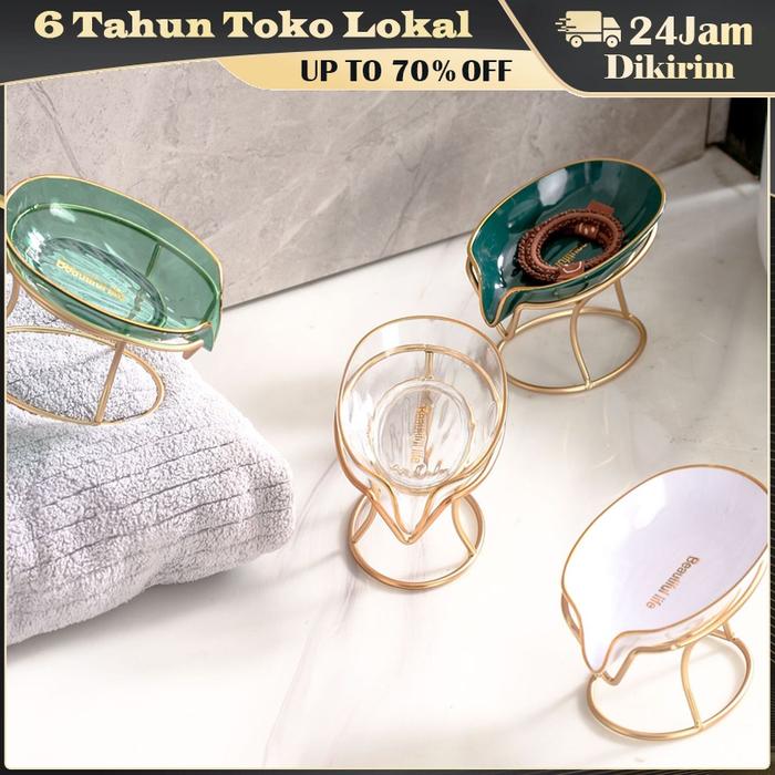 Logam Tempat Sabun / Rak Sabun Kamar Mandi / Kotak Sabun / Tatakan Sabun Mandi