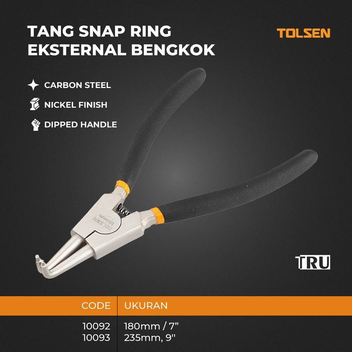 Tang Snap Ring 7 9 inch Bengkok External Snap Ring Plier Bent Tip TANG SNAP RING EKSTERNAL BENGKOK 1