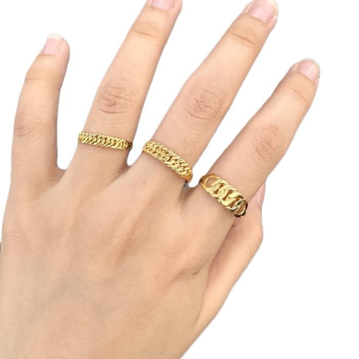 Cincin emas model rante 6K toko mas murni