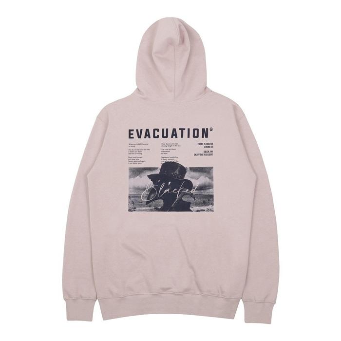 YULIA STORE Evacuation Beige Hoodie Sweater Fleece Printing Pria