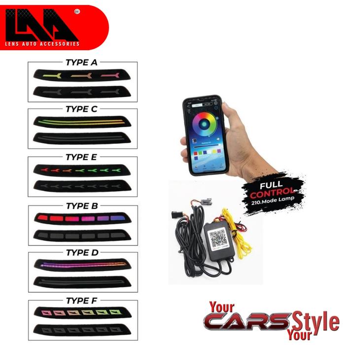 READY LAMPU REFLEKTOR BUMPER BELAKANG INNOVA REBORN RGB - MATA KUCING INNOVA REBORN RGB