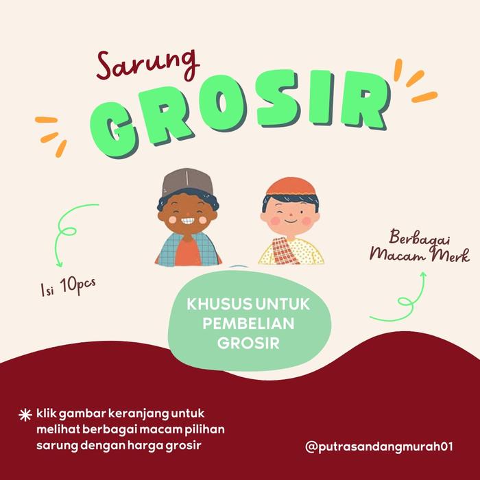 SARUNG SHALAT UNTUK GROSIRAN / SARUNG GROSIR / SARUNG KHUSUS GROSIR