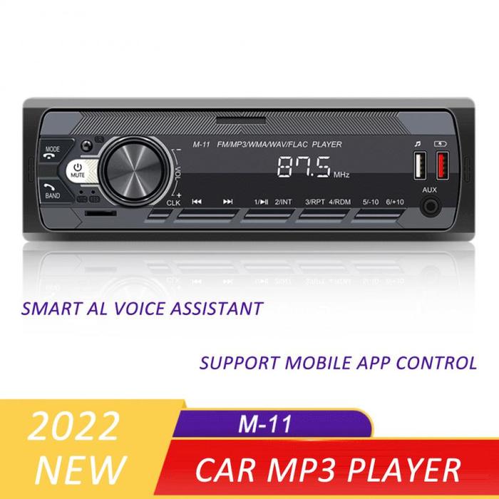 Pemutar MP3 Mobil Panel Dapat Dilepas Radio FM AM Bluetooth Tuner