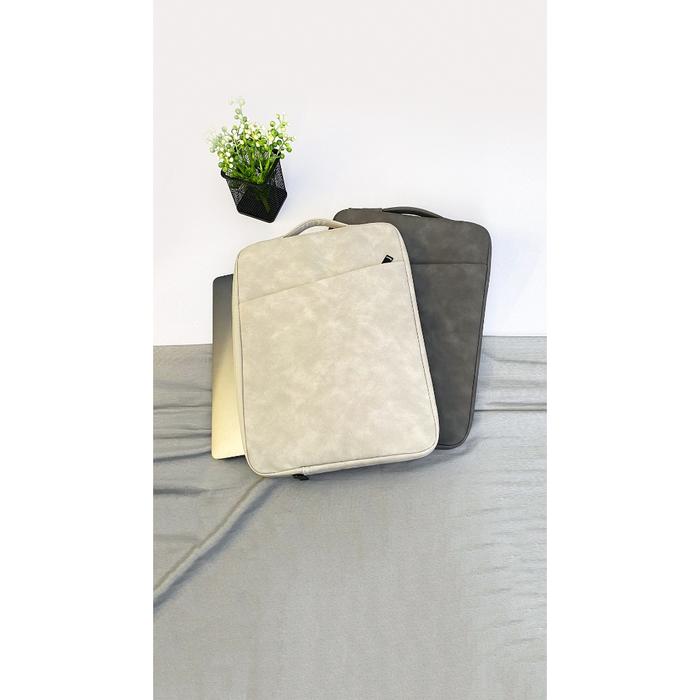 TAS LAPTOP CLUTCH HANDLE 13-15 Inch dompet Jinjing TAHAN ANTI AIR WATERPROOF Laptop Bag Tablet Bag C