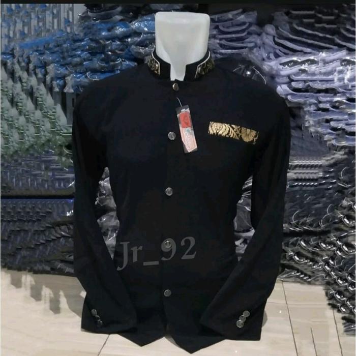 jasko dewasa warna hitam lis batik dari bahan hightwis berkwalitas tidak mudah kusut & nyaman di pak