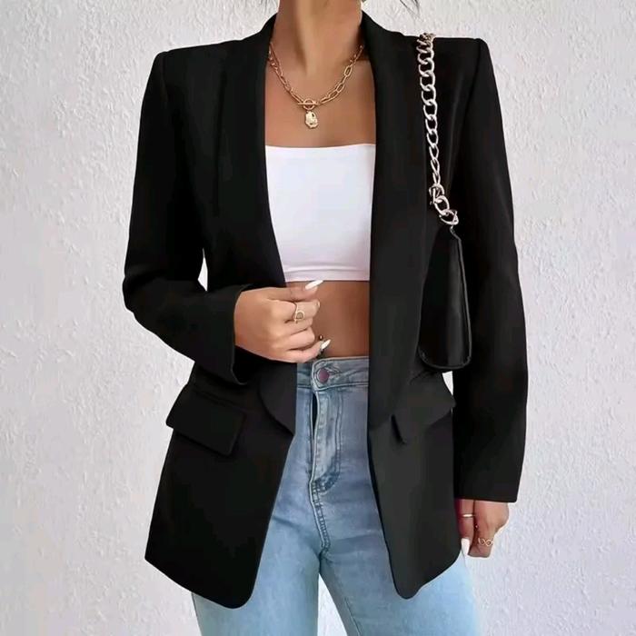 Blazer Jas Wanita Korea Tuxedo, Jas tuxedo/jas cewe /tuxedo cewe/ jas viral
