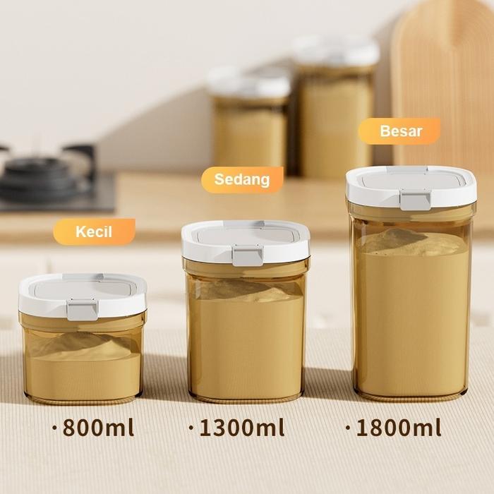 2400ml≈1KG【BPAFree】800/1300/1800 Tempat Susu Bubuk Bayi Wadah Susu Toples Makanan Vacuum Sealed Box 