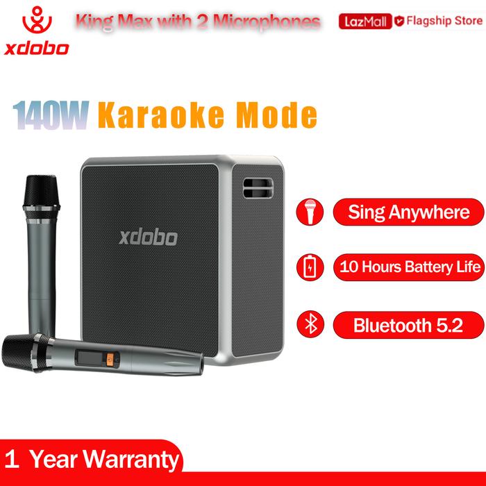Xdobo Speaker Nirkabel Bluetooth 140W, Speaker Super Bass Portabel