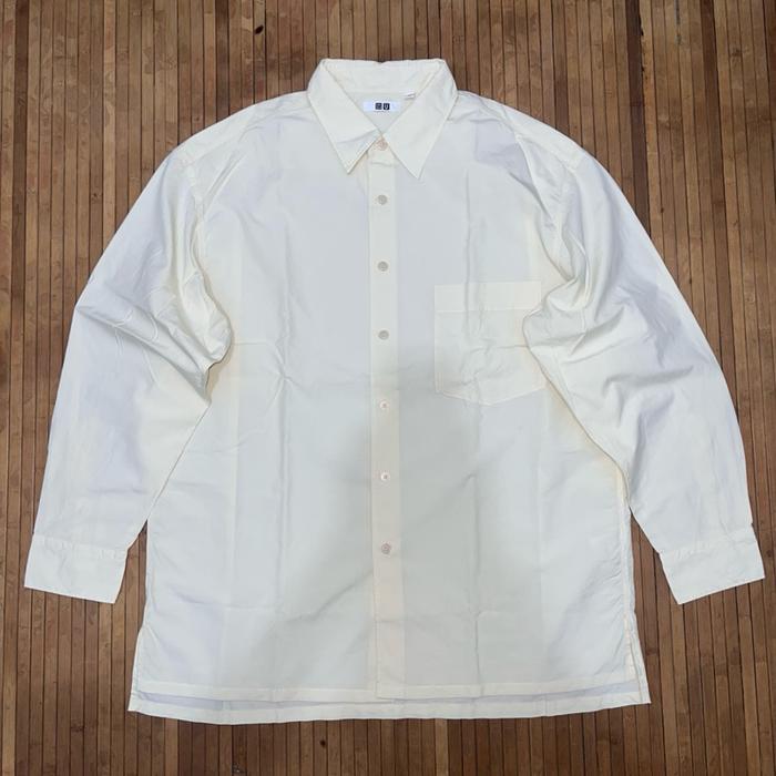 UNIQLO U UNDERCOVER LIGHT YELLOW OVERSIZED LONG SLEEVE SHIRT maison margiela wtaps