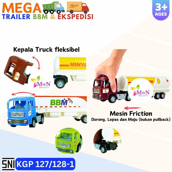 MWN Mainan Mega Trans Container BBM Ekspedisi KGP127/128