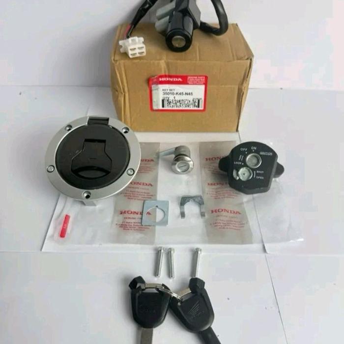 Kunci Kontak Set + Tutup Tangki (K45) Buat Motor CBR150R New, CBR 150R LED 2016-2020