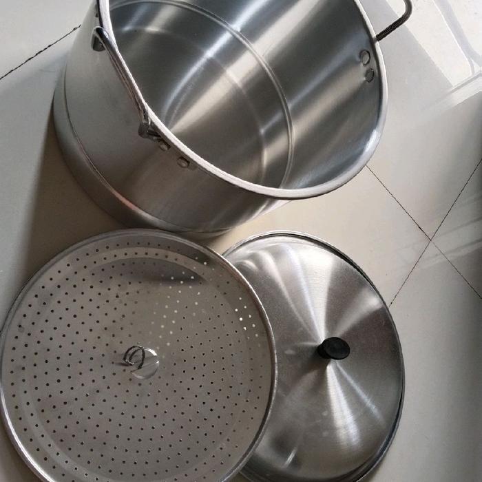 langseng merk Orchid ukuran diameter 38 cm langseng stainless steel panci kukusan rebus kukus dandan