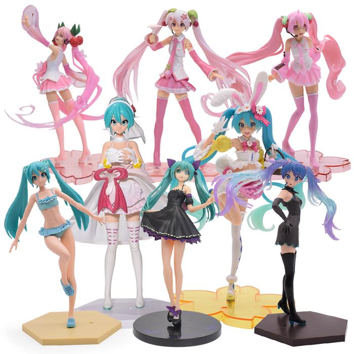 Anime Hatsune Miku Figure Miku Pink Sakura Ghost Virtual Singer