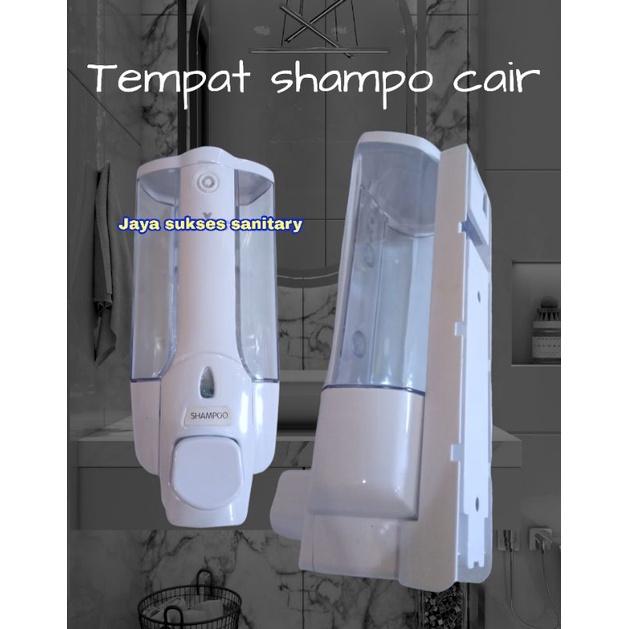 Dispenser Sabun Cair Dinding Original Warna Putih Tempat Sabun Kamar Mandi/Tempat Sampo Tempel Dindi