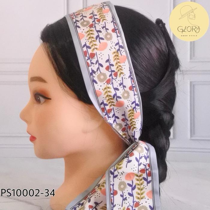 Syal/Scarf leher Pramugari Bandana Motif Elegan