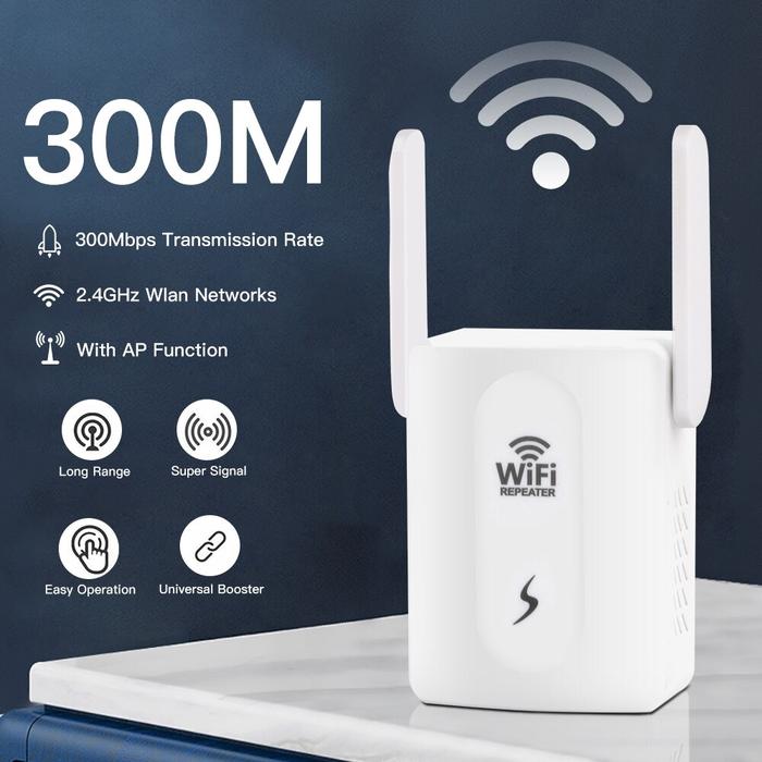 300Mbps WiFi Repeater Extender Amplifier WiFi Booster Wi Fi Signal