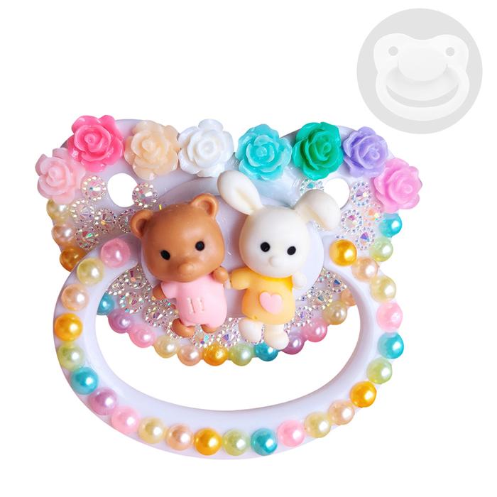 New Style DDLG Adult Pacifier Lovely Big Size Silicone Bear And Bunny Adult Paci For Daddy, For Girl