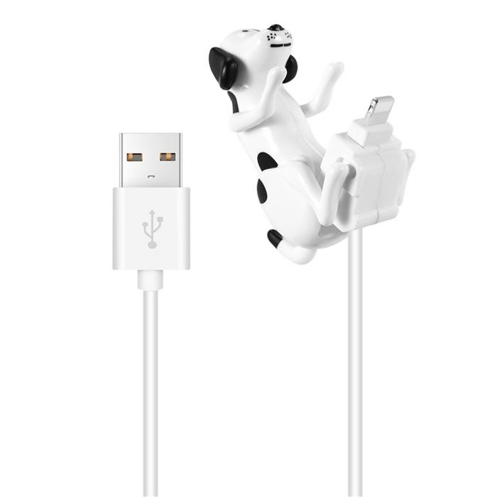 Super Deals USB Cable Funny Humping Dog Charger for iPhone 13/12/11 and More, Moving Spotty Dog Fast
