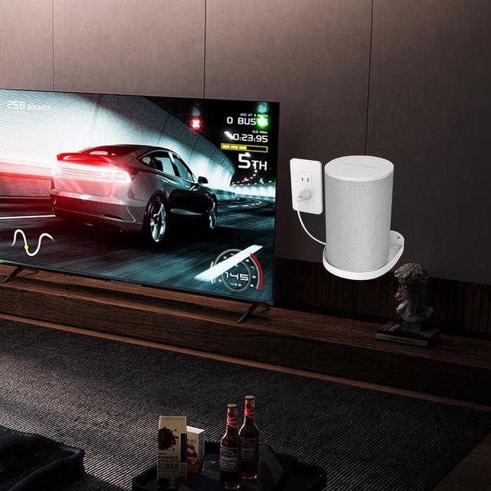 Wireless Speaker Stands Reserved Charging Port Speaker Wall Mounted