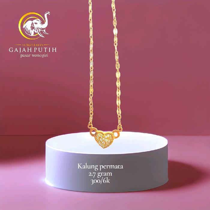 Kalung emas permata 2.7 gram