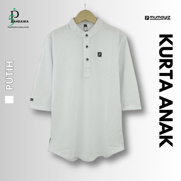 P5 | Baju Kurta Anak Lengan Panjang 3/4 Bahan LACOSTE CVC 24s | MUMAYIZ