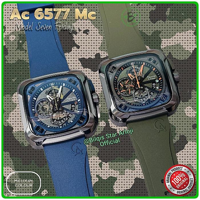 Alexandre Christie Pria Kotak Ac 6577 Mc (Model Seven Friday) Tali Karet FKM Original