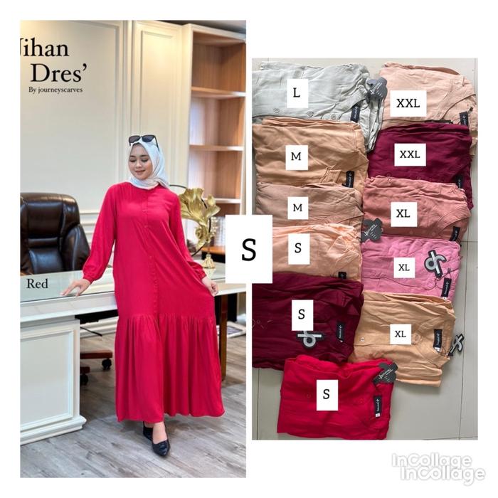 JIHAN DRES GAMIS BY JOURNEY ORI PREMIUM