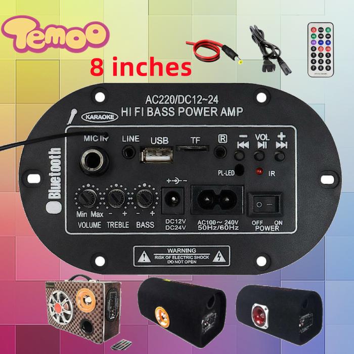 Yuero Subwoofer Bluetooth Amplifier Audio Papan Mikrofon Bluetooth
