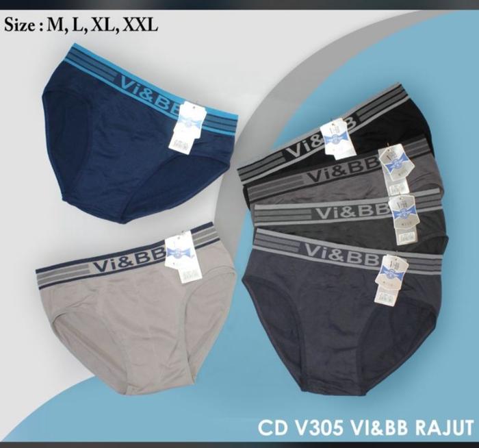 Celana dalam laki-laki dewasa - bahan rajut- cd V305 - celana dalam pria dewasa segitiga Vi BB
