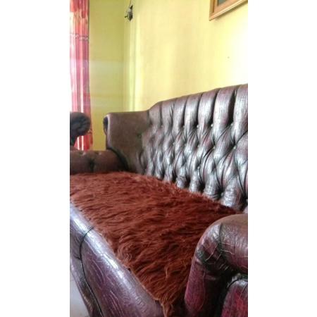 Alas Kain Pelindung Kursi Sofa Bulu Korea Halus 2 Seater - Roomers Store
