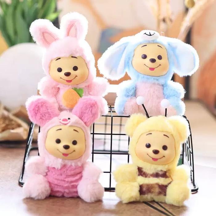 TORI TORI STORE - Gantungan Winnie the pooh Piglet bag charm - gantungan kunci tas boneka karakter -