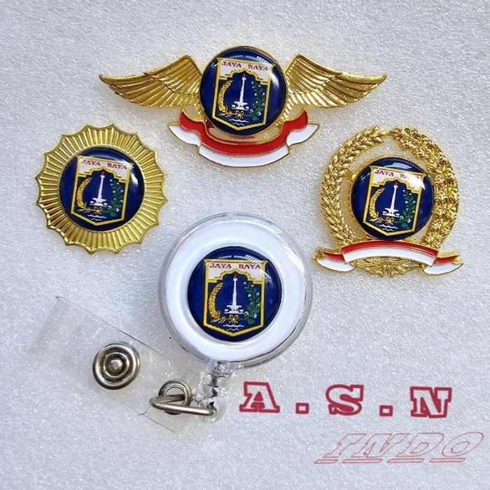 Pin Logo Pemprov DKI Yoyo Id Card DKI Lencana Jaya Raya