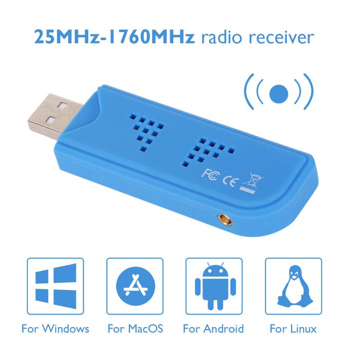 Mini Digital TV Receiver USB 2.0 DAB FM RTL2832U R828D SDR RTL-SDR
