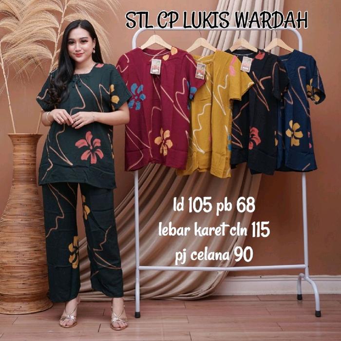 Setelan Wanita Lengan PendekTerbaru / Setelan Celana Panjang / One Set Celana Panjang / Baju Setelan