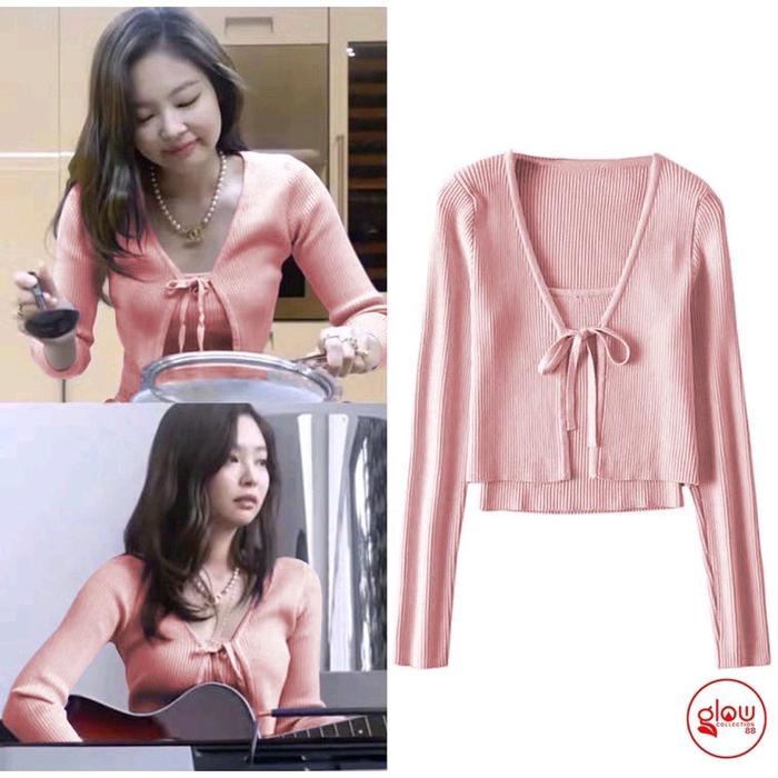 Set Nesvia Rib  Atasan Wanita