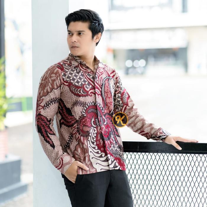 [sale] KEMEJA BATIK LENGAN PANJANG SLIMFIT KARYAKU BAE PEKALONGAN