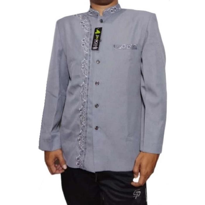 Jasko Putih Wol Novus Jas Koko Bordir Sorban Batik JT23 By Jasco Tasik