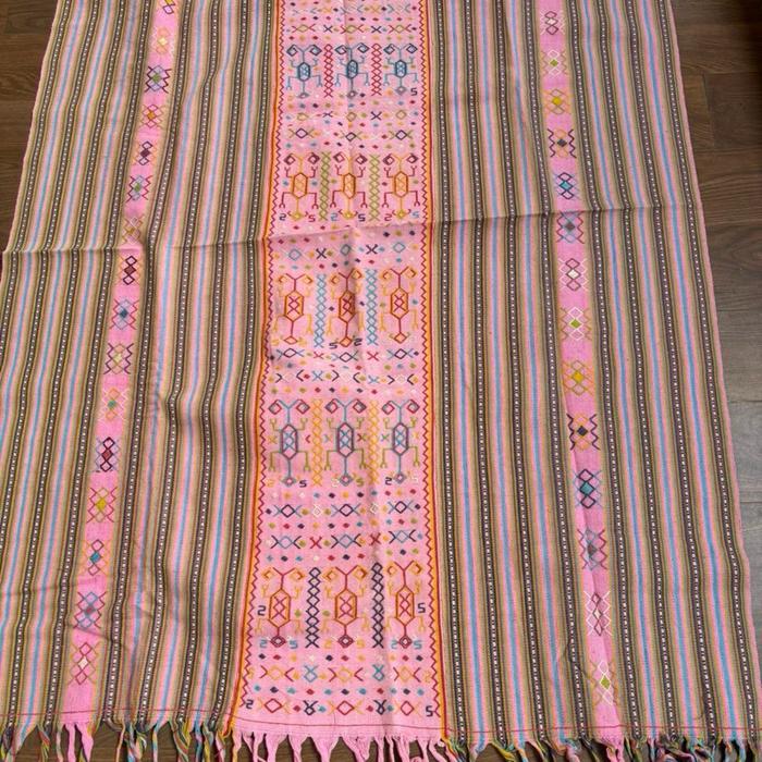 Kain Tenun Buna Ayotupas Asli NTT Premium Selimut Wastra Tradisional Timor Motif Geometris Etnik Ben