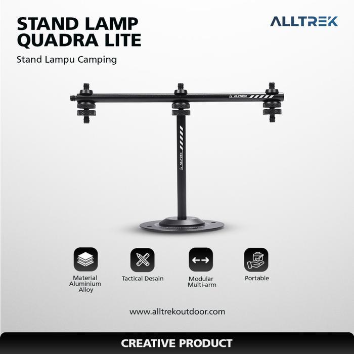ALLTREK Tiang Lampu Outdoor QUADRA Stand Lamp Ultralight Gantungan Lampu