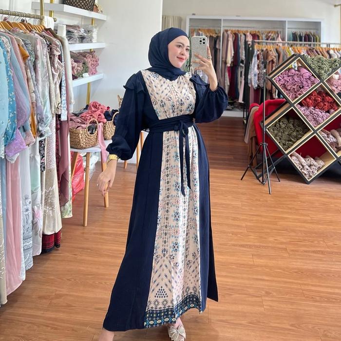 DRESS FLOREN belt BY MAZAARA
