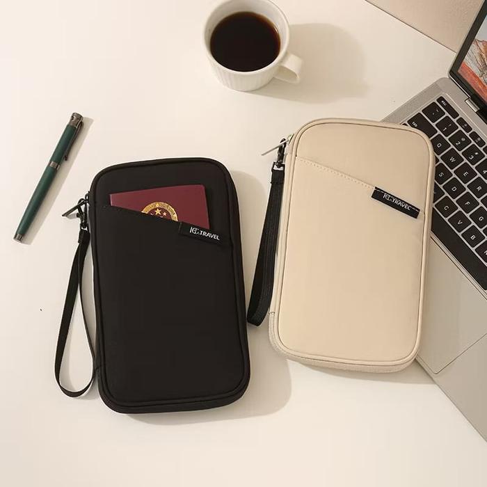 YOHOid T400 Passport tas Waterproof Tas Travel Passport Tiket Card Holder Storage Bag Organizer