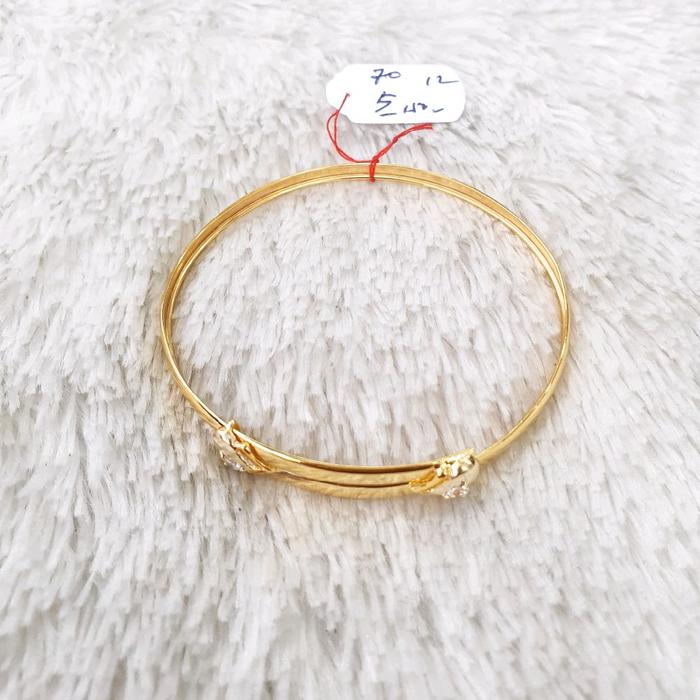 gelang bangkok serut 2love ad emas kadar 70% berat 5gram