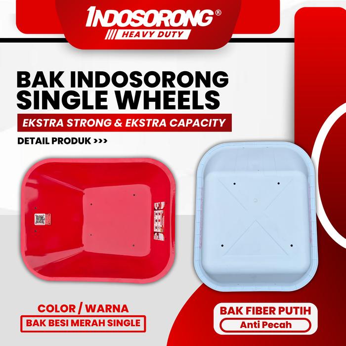 BAK BESAR INDOSORONG 85 * 69 * 24 cm / BAK GEROBAK / BAK SAWIT / BAK PASIR / BAK COR / BAK BESI / BA