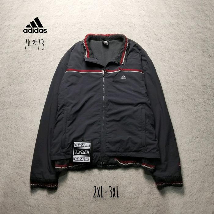 jaket vintage 90s adidas original 100% size jumbo